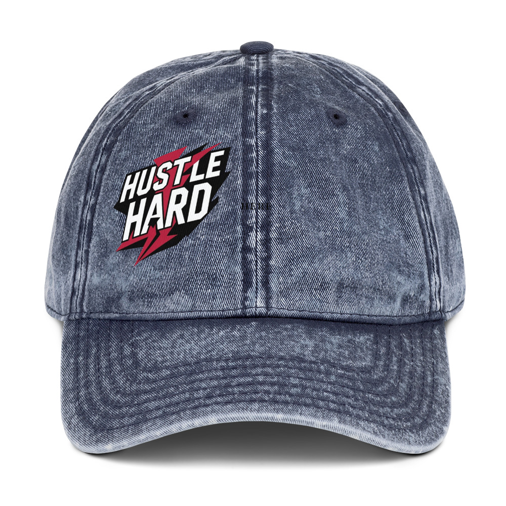 Hustle Hard Cotton Twill Cap - Image 2
