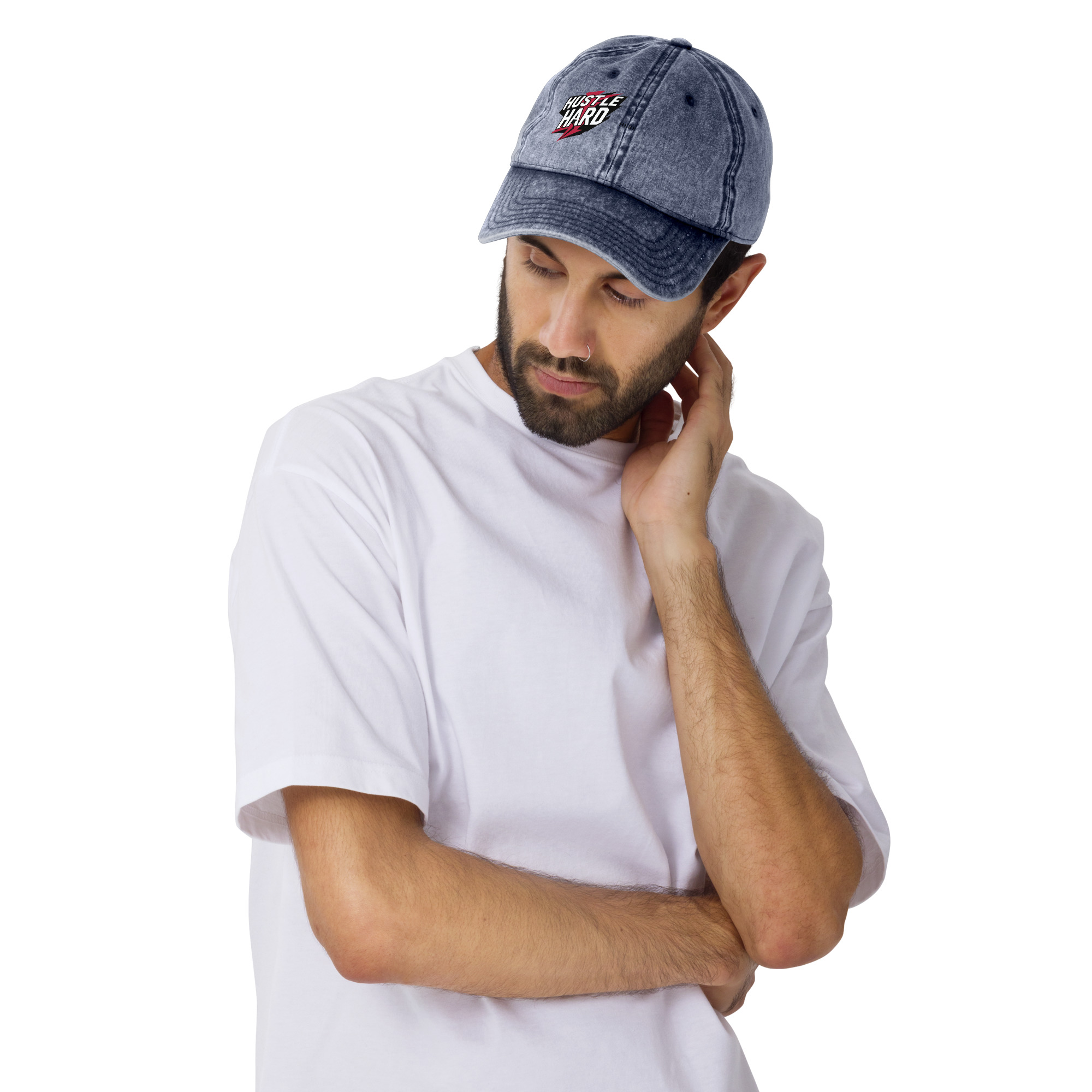 Hustle Hard Cotton Twill Cap - Image 11